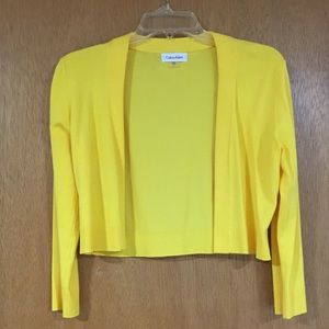 Yellow Cropped Shrug